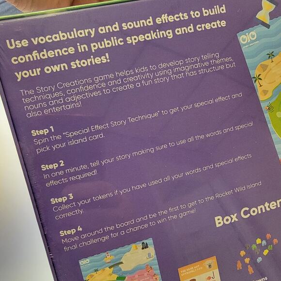 OjO Story Creations Educational Board Game Kid Learn Story Telling Vocabulary - Picture 11 of 12